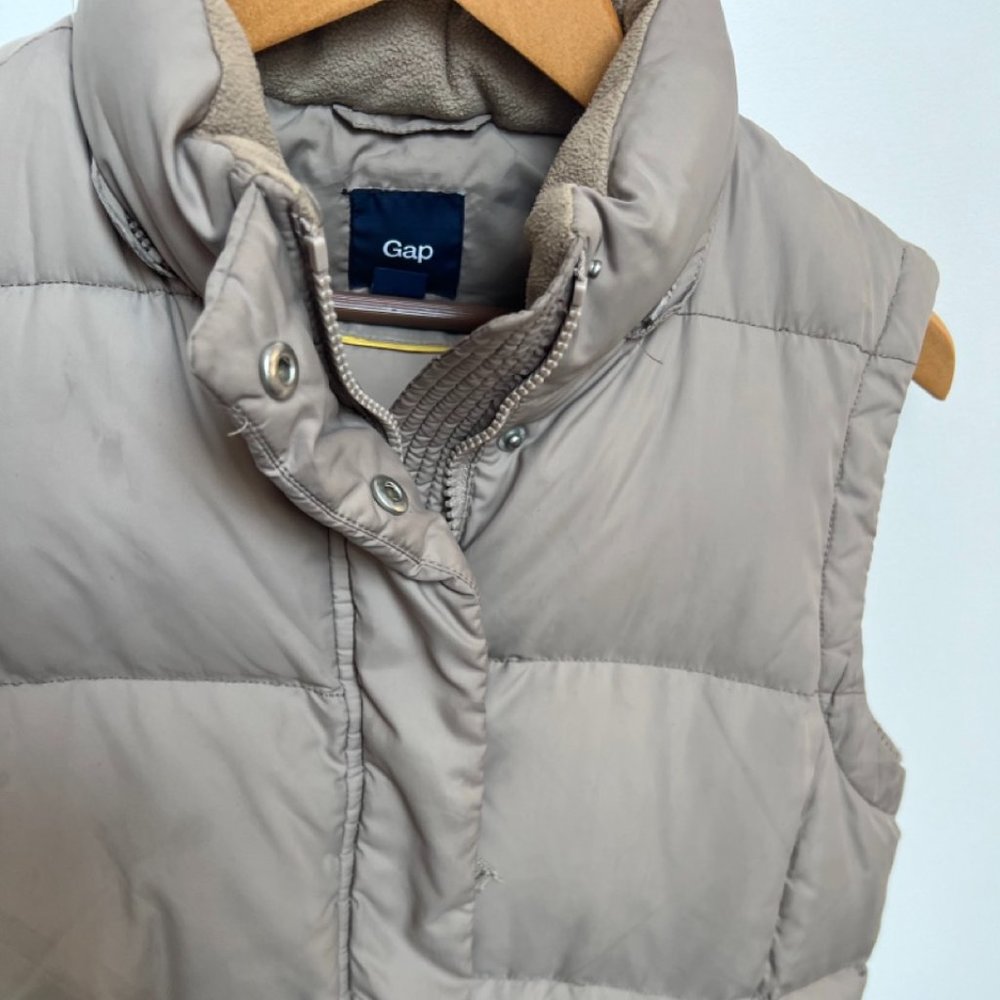 Beige Puffer Vest GAP